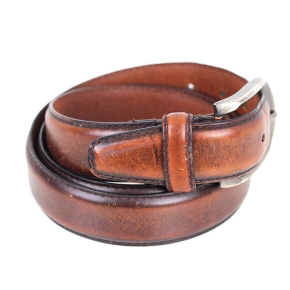 DOCKERS BROWN GENUINE LEATHER 1 1/8"Wd CASUAL DRESS MEN'S BELT Sz 38/95 (T98 - Picture 5 of 11